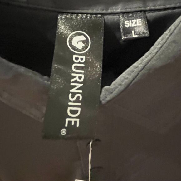 Burnside Lightweight Polo NWT Dark Gray Mens Size Large - Picture 3 of 7